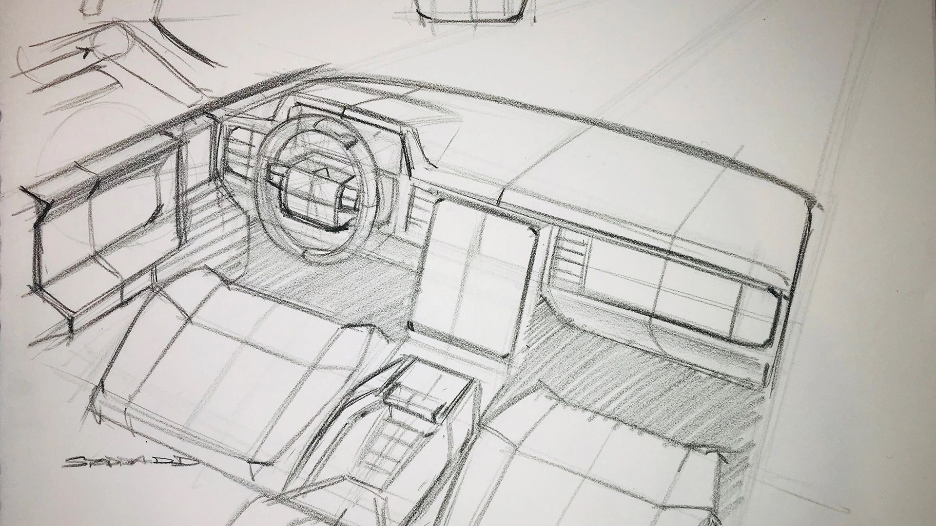 Video Tutorial Automotive Interior Sketching Basics Part 1