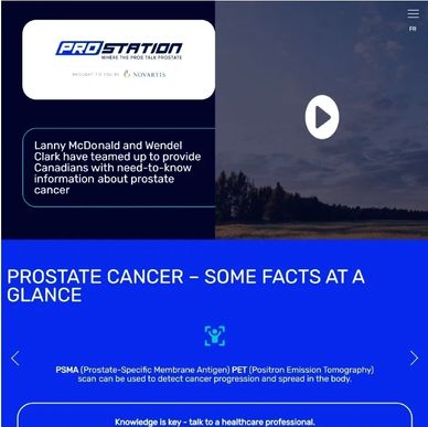 Prostation.ca website screenshot