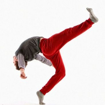 Dancer bending backwards