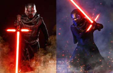 BC Photography spread with Jake Fogg as Kylo-Ren.