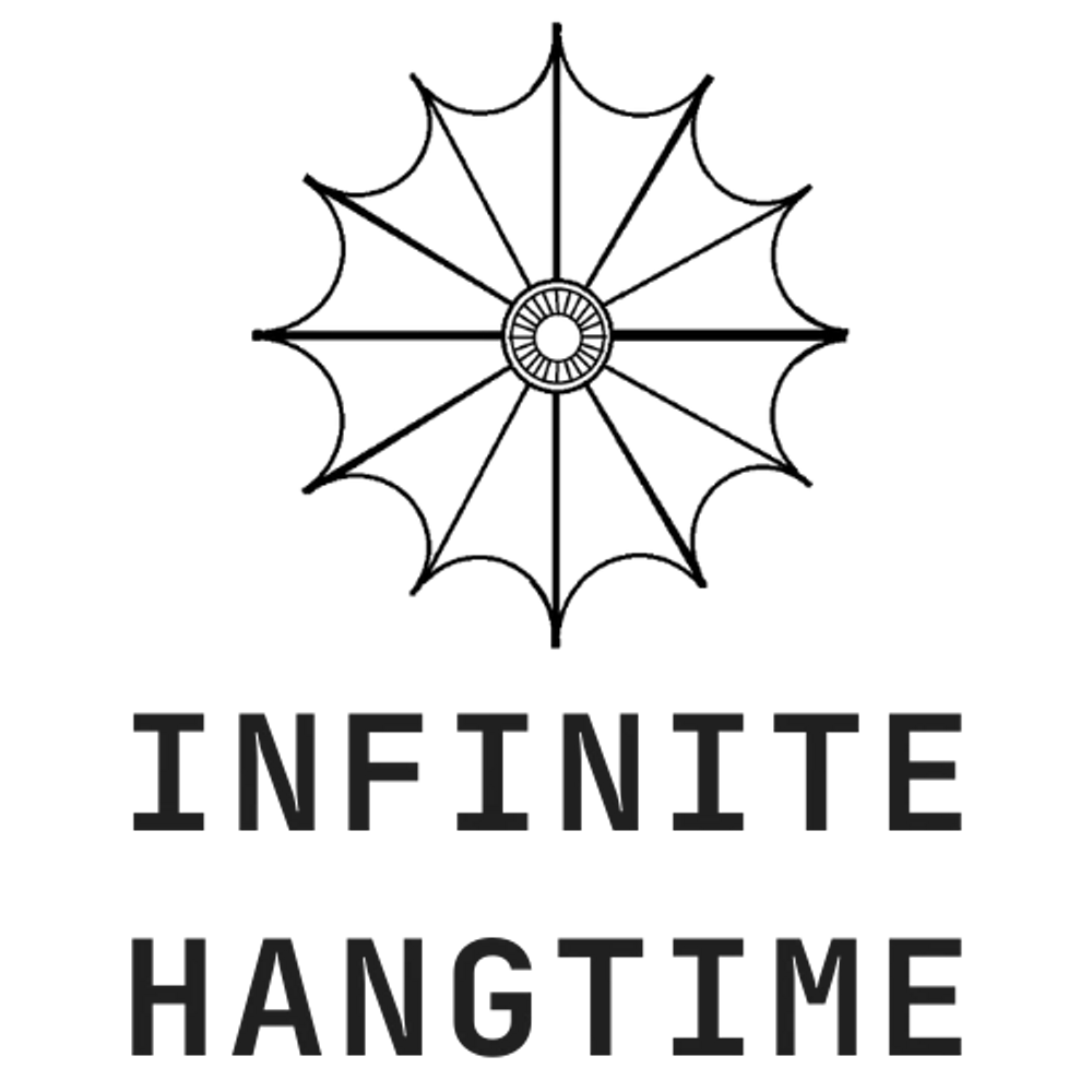 A stylized logo with the text 'INFINITE HANGTIME'.