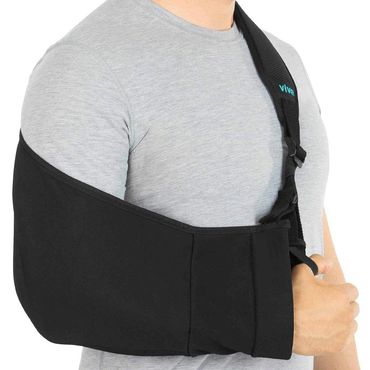 CABESTRILLO PARA BRAZO, REVERSIBLE, ACOLCHADO, BOLSILLOS DE MALLA, ASA PARA EL PULGAR