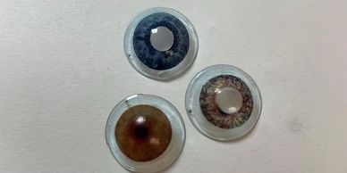 Hand Painted / tinted Scleral Shell