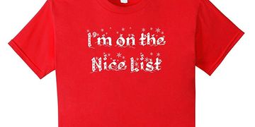 Nice List, Christmas, holidays, t-shirts, tees