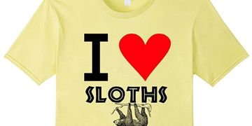 Love, heart sloths, t-shirt, tees