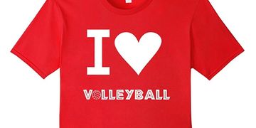 Volleyball, heart, love, t-shirts, tees