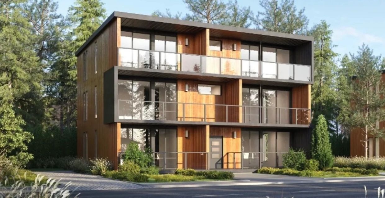 Stack our pods into multiplex and town home designs. 