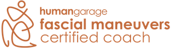 Logo for humangarage fascial maneuvers certified coach.