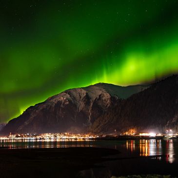 Juneau Mountain Northern Lights