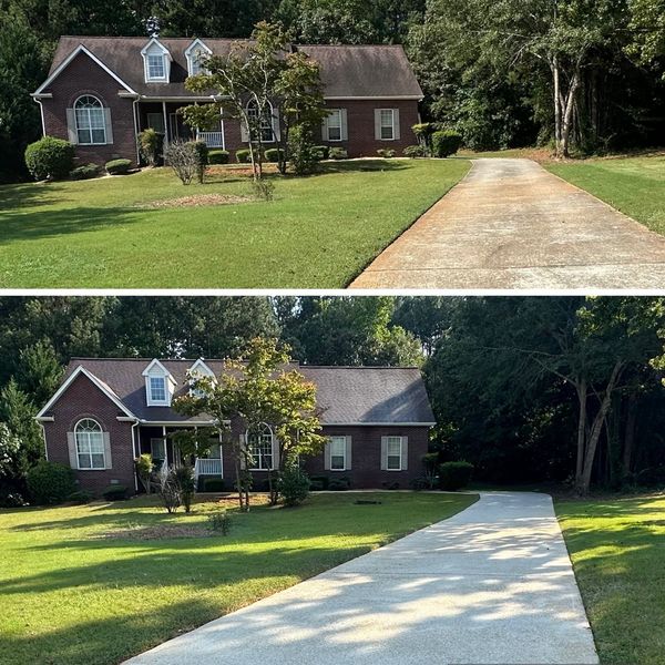 Pressure Washed Driveway