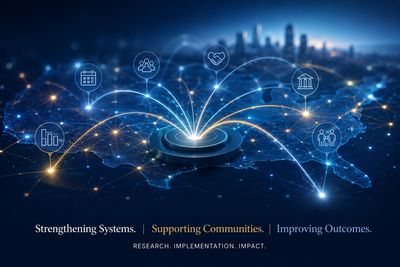 Digital network connecting communities and institutions across the U.S.