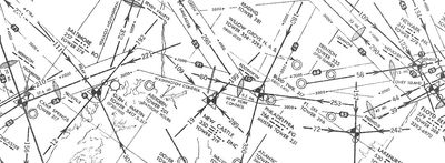 Low Frequency Radio Range, Four Course Radio Range: Radio Facility Chart New York Washington