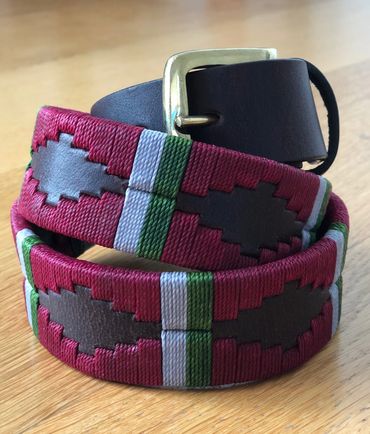 bespoke hand made gaucho polo belt