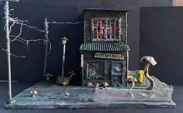 Dystopian Kiki's Delivery Service
Coloured Model inspired by the bakery in 'Kiki's Delivery Service'