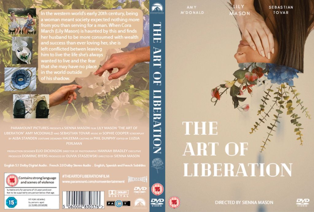 DVD cover for the film 'The Art of Liberation' directed by Sienna Mason.