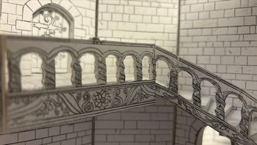 Rapunzel Adaptation
White Card Model, the balcony 