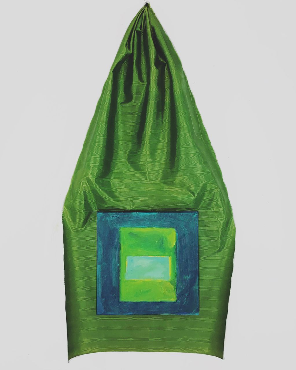 green, painting, fabric, abstract