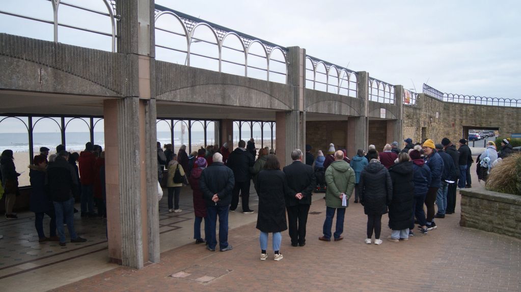 People at Sunrise Service