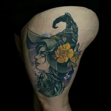 Witch tattoo
