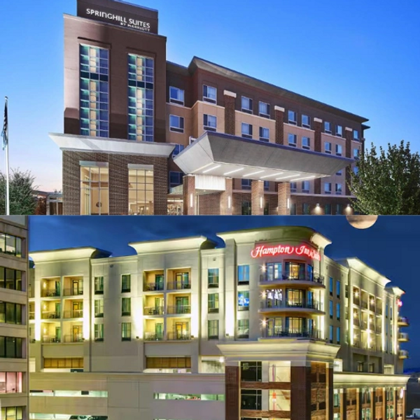The host hotels for Ignite's Roanoke Competition.