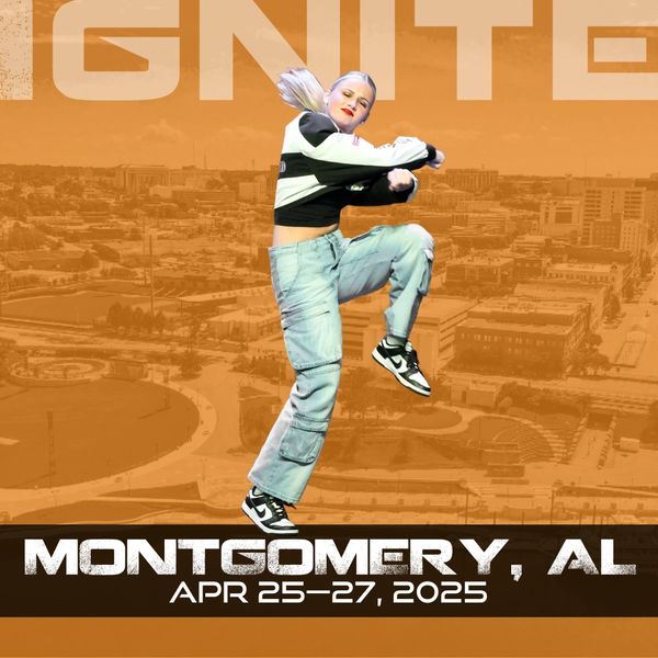 A hip hop dancer with Ignite's Montgomery competition