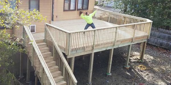 wood deck builder