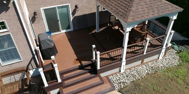 trex decking deck builder pavilion 