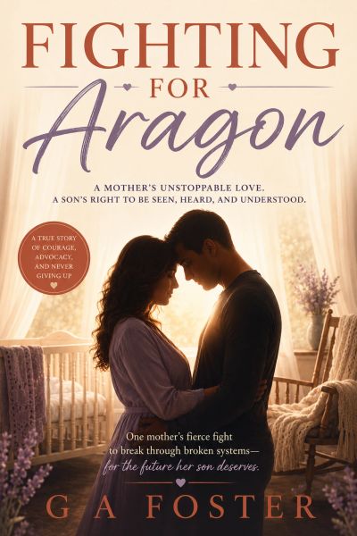 A mother and son share a tender moment in a softly lit room on the book cover.