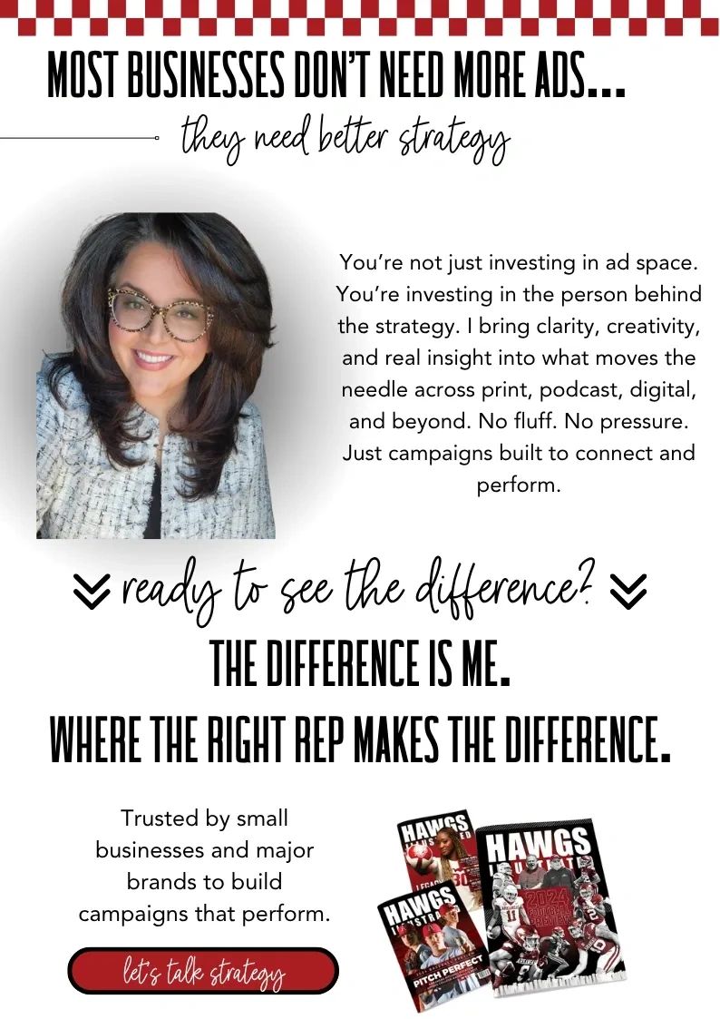 Morgan Griffith smiling in headshot next to message about strategic, results-driven ad campaigns