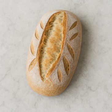 Gluten-free sourdough loaf, egg-free, dairy-free, soy-free, made using purely simple artisan , 
