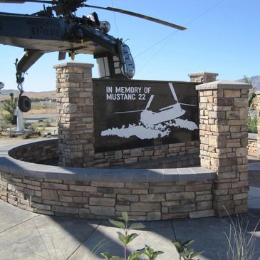 Mustang 22 Memorial located at the Army Aviation Support Facility, Reno, Nevada.