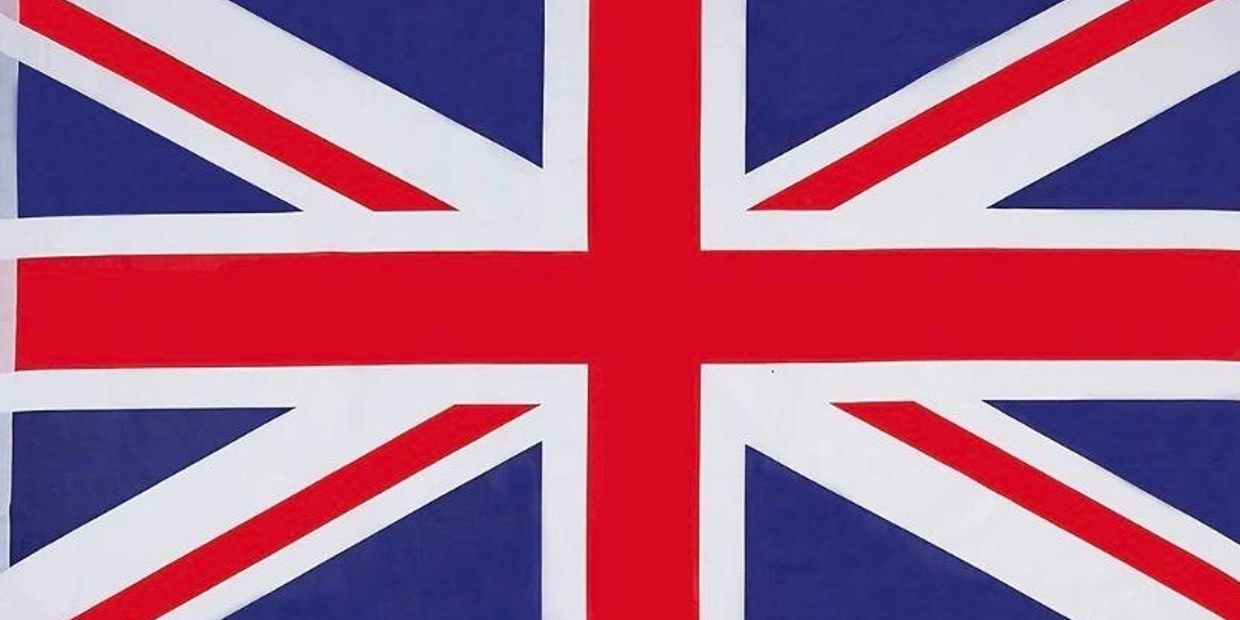 Union Jack flag of the United Kingdom.