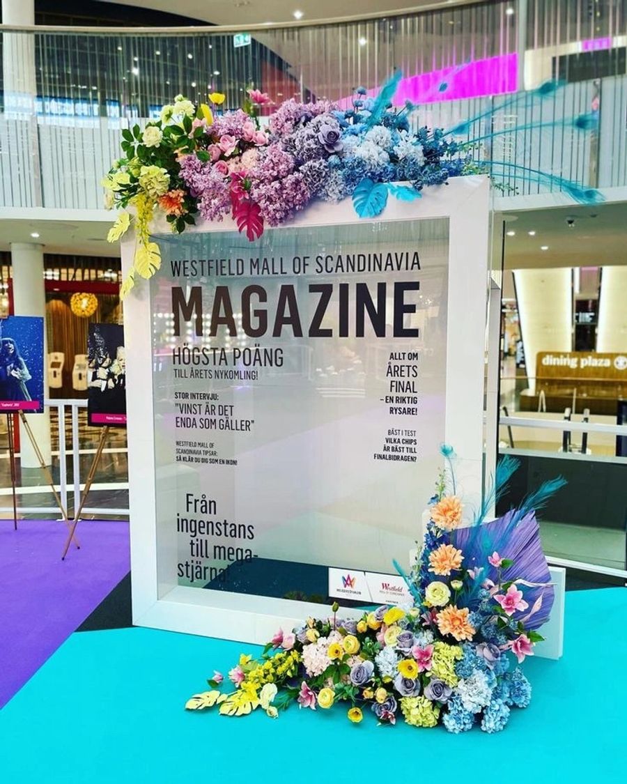 Brand activation styled magazine display