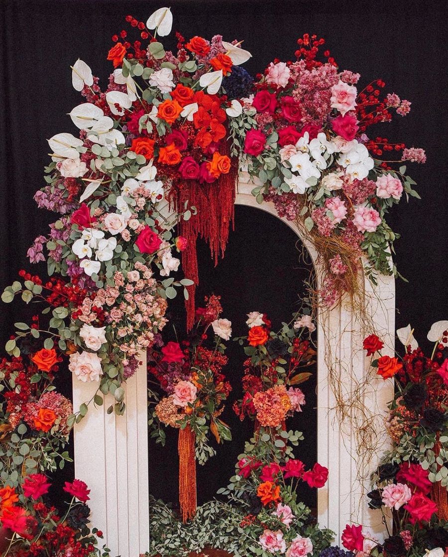 Premium floral design installation