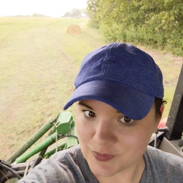 This was me cutting hay last year in an 85 horsepower John Deere