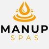ManUp Spas Icon and Logo with Imbedded URL address