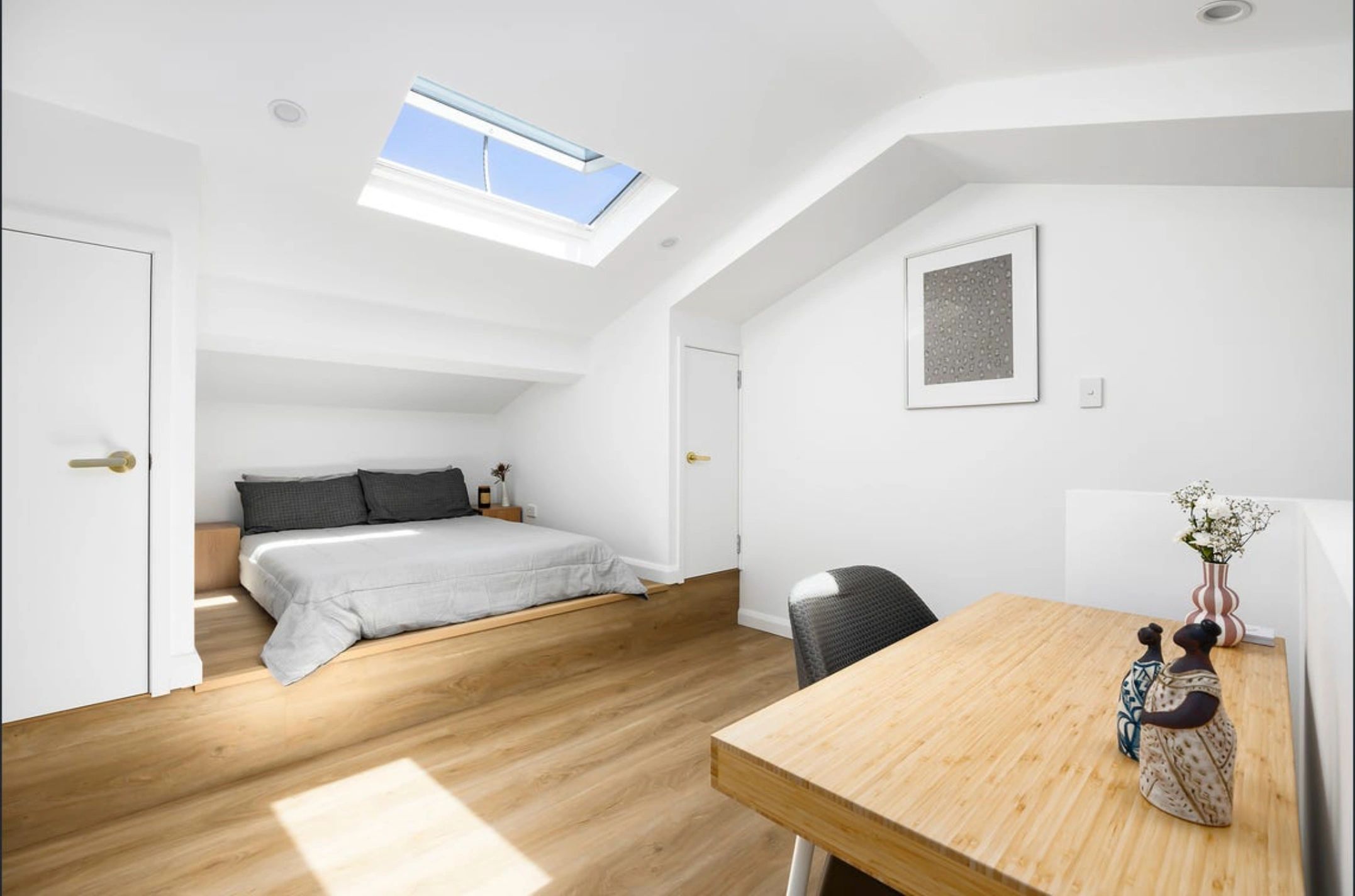 Attic conversion Bondi Junction. Fabulous use of space with skilled builder working with designer. 