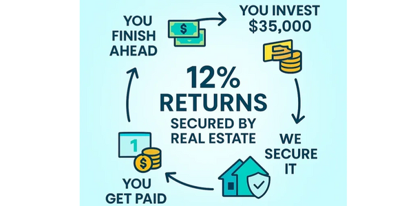 You Invest $35,000
We Secure It
You Get Paid Monthly
In 5 years the loan is fully paid off