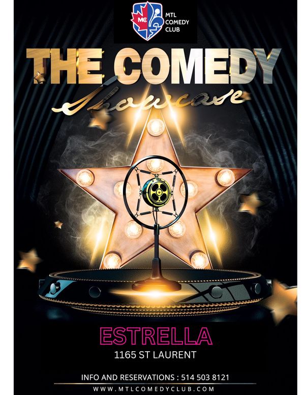 Wednesday night Stand-Up Comedy at Estrella located at 1165 St Laurent in Montreal