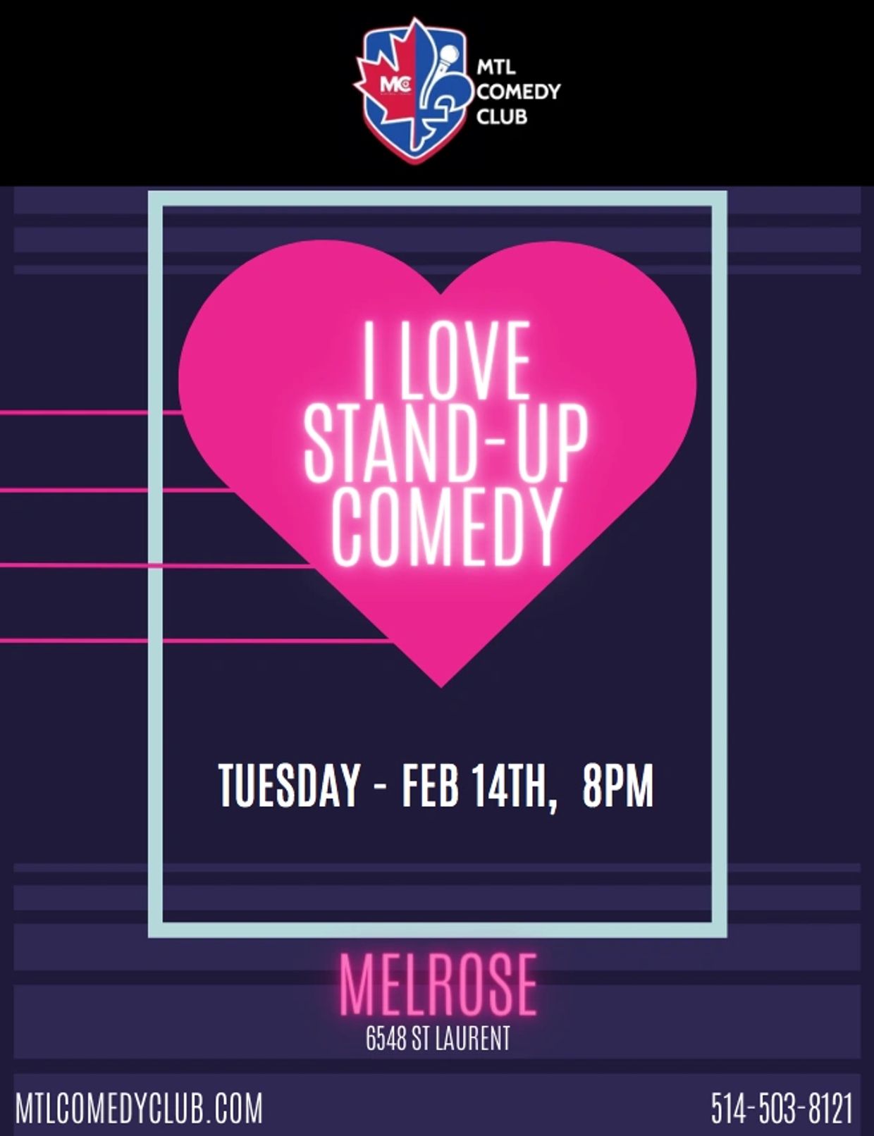 Night of laughter and love with the ultimate Valentine's Day stand-up comedy show! 
