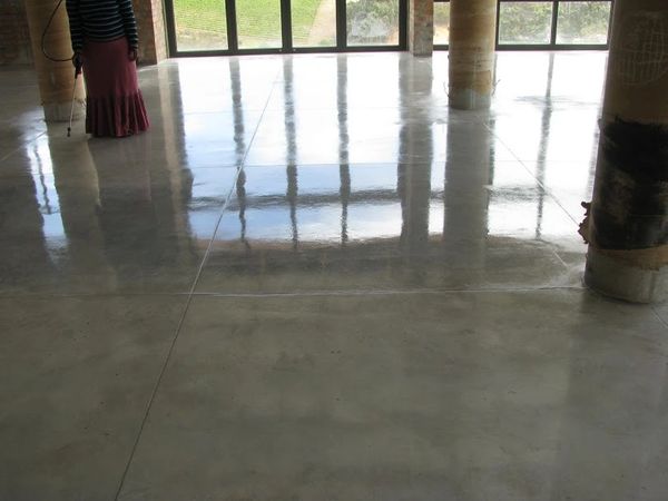 Function room with an application of C2 Hard and C2 Ultra Seal Lithium Concrete Sealers.