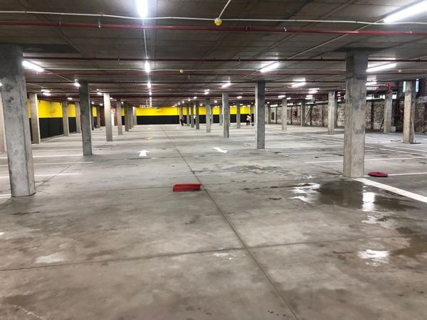 Dirty Car Parking Garage in need of a good clean