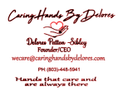 Caring hands by Delores