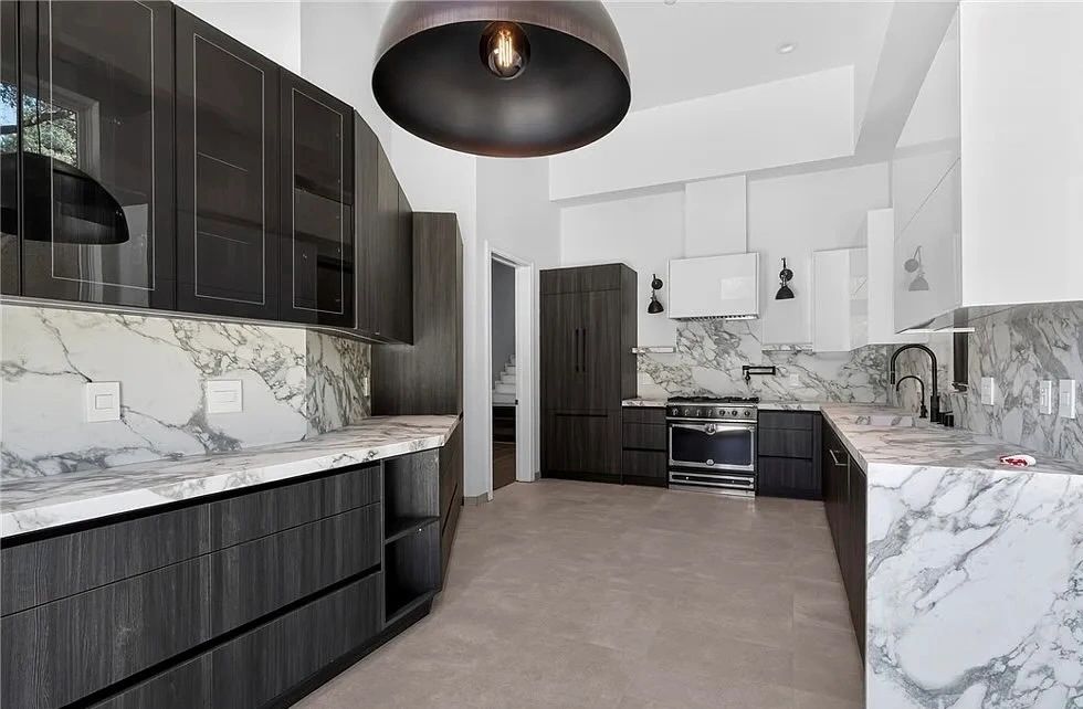 Modern kitchen cabinets, dark, black cabinets, countertops in Marin, Mill Valley, Tiburon, Sausalito