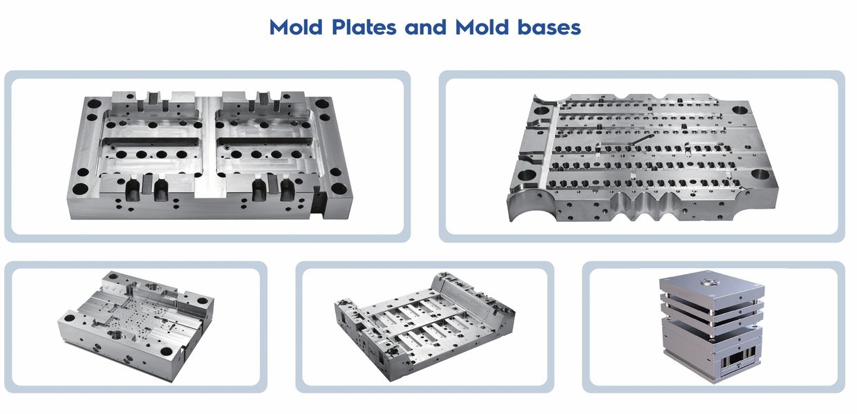We offer a variety of precision mold plates and precision mold bases.