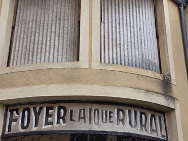 old signage in Cadouin France