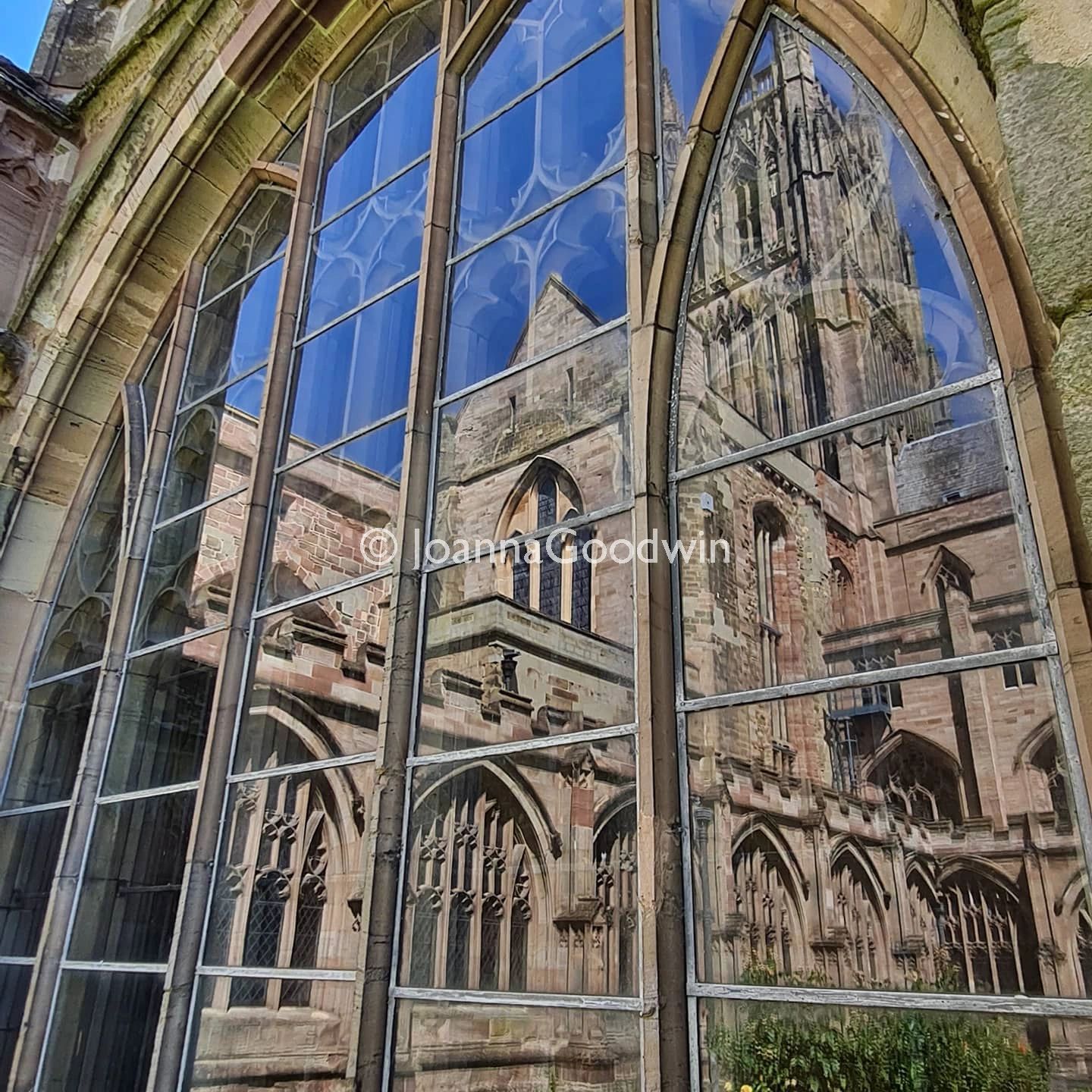 Worcester Cathedral Windows reflections 