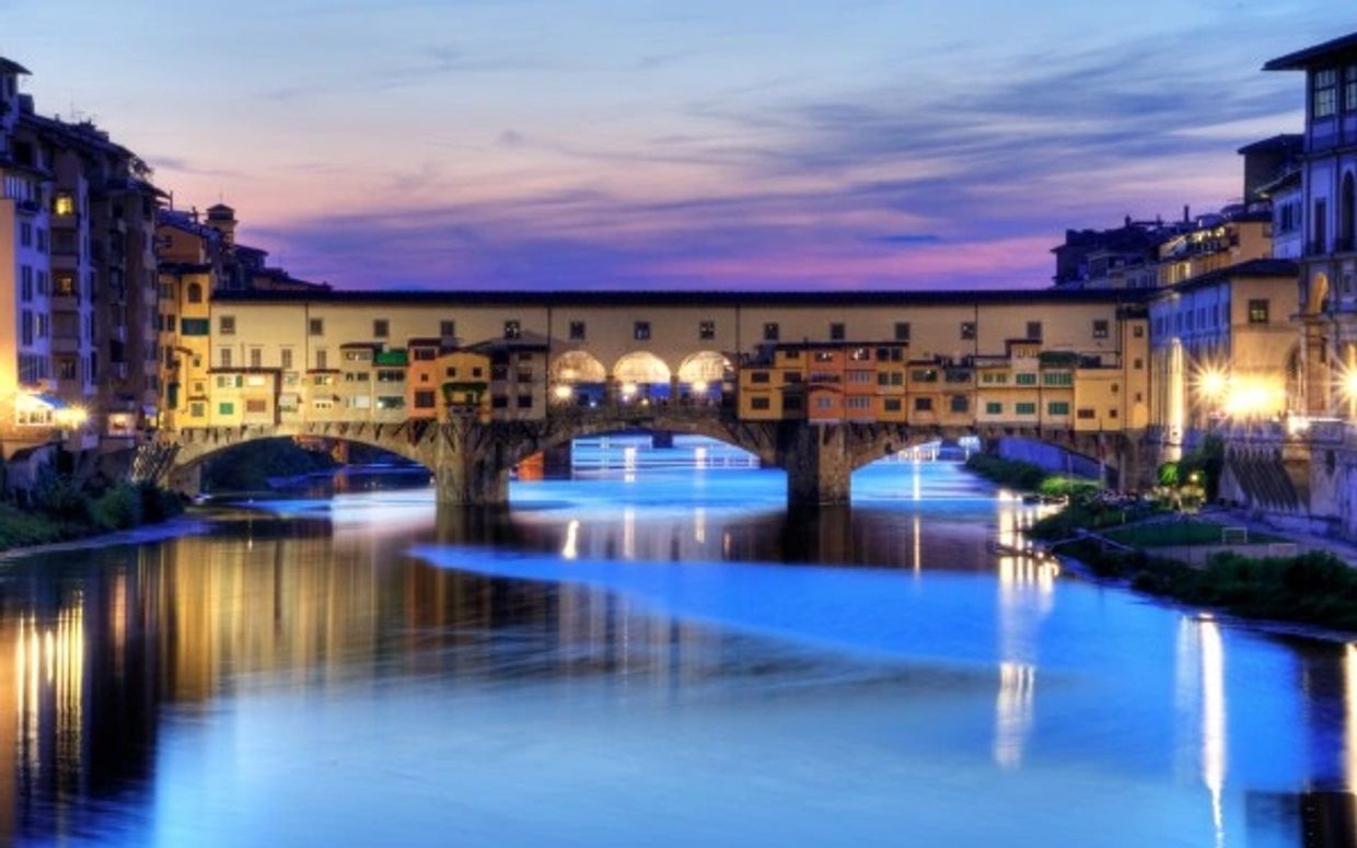 Ponte Vecchio at sunset