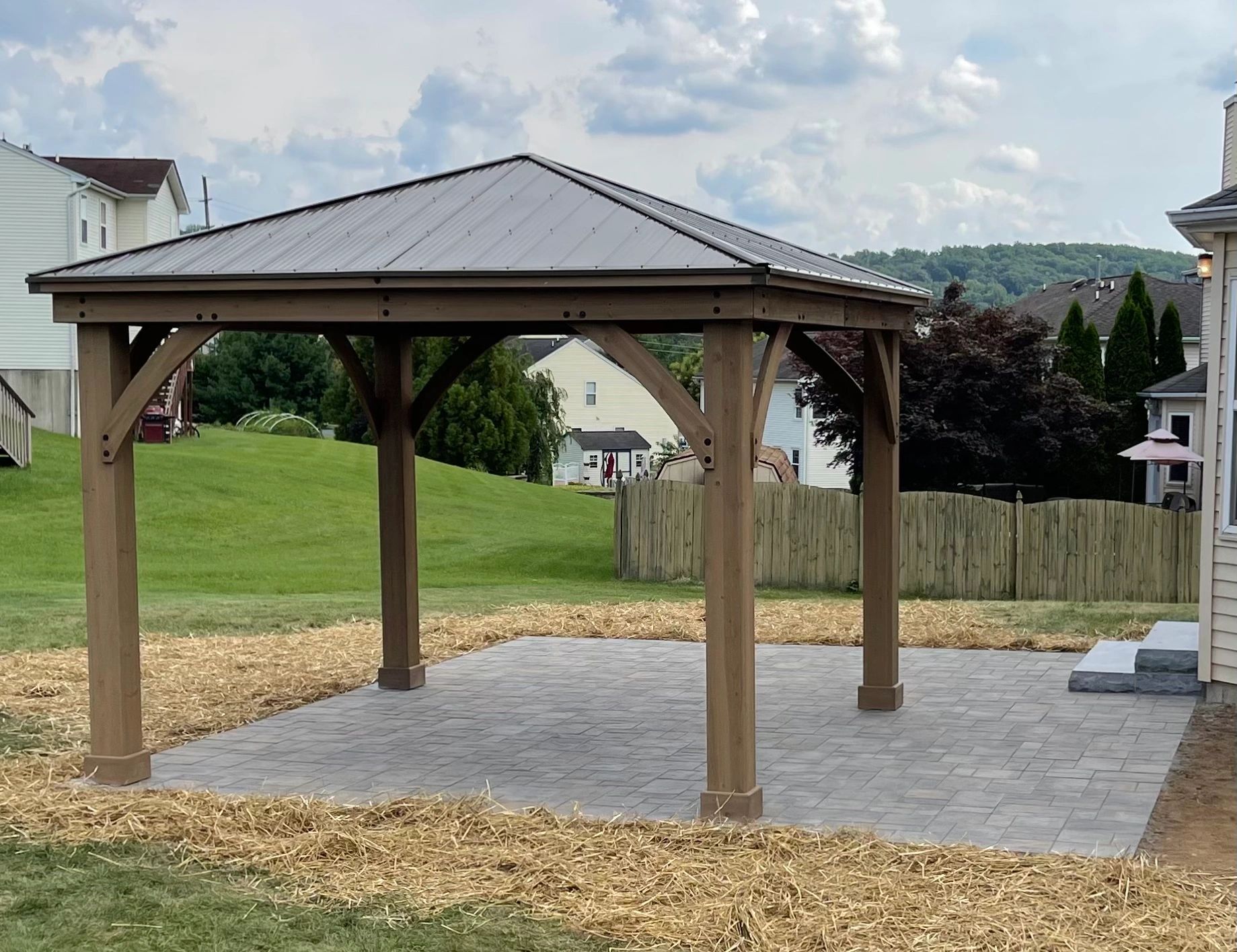Paver patio, pergola 