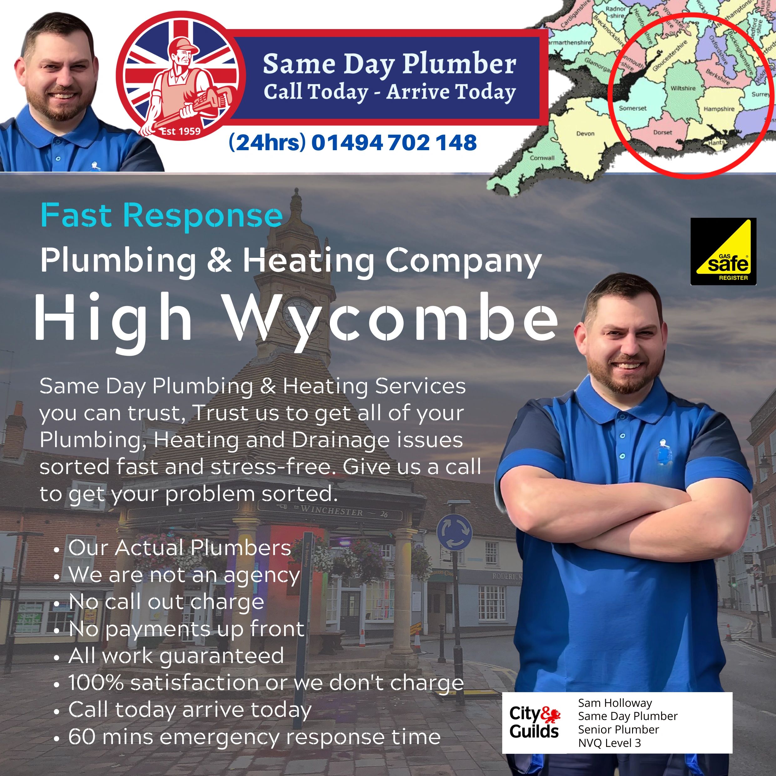 Same day plumber in High Wycombe